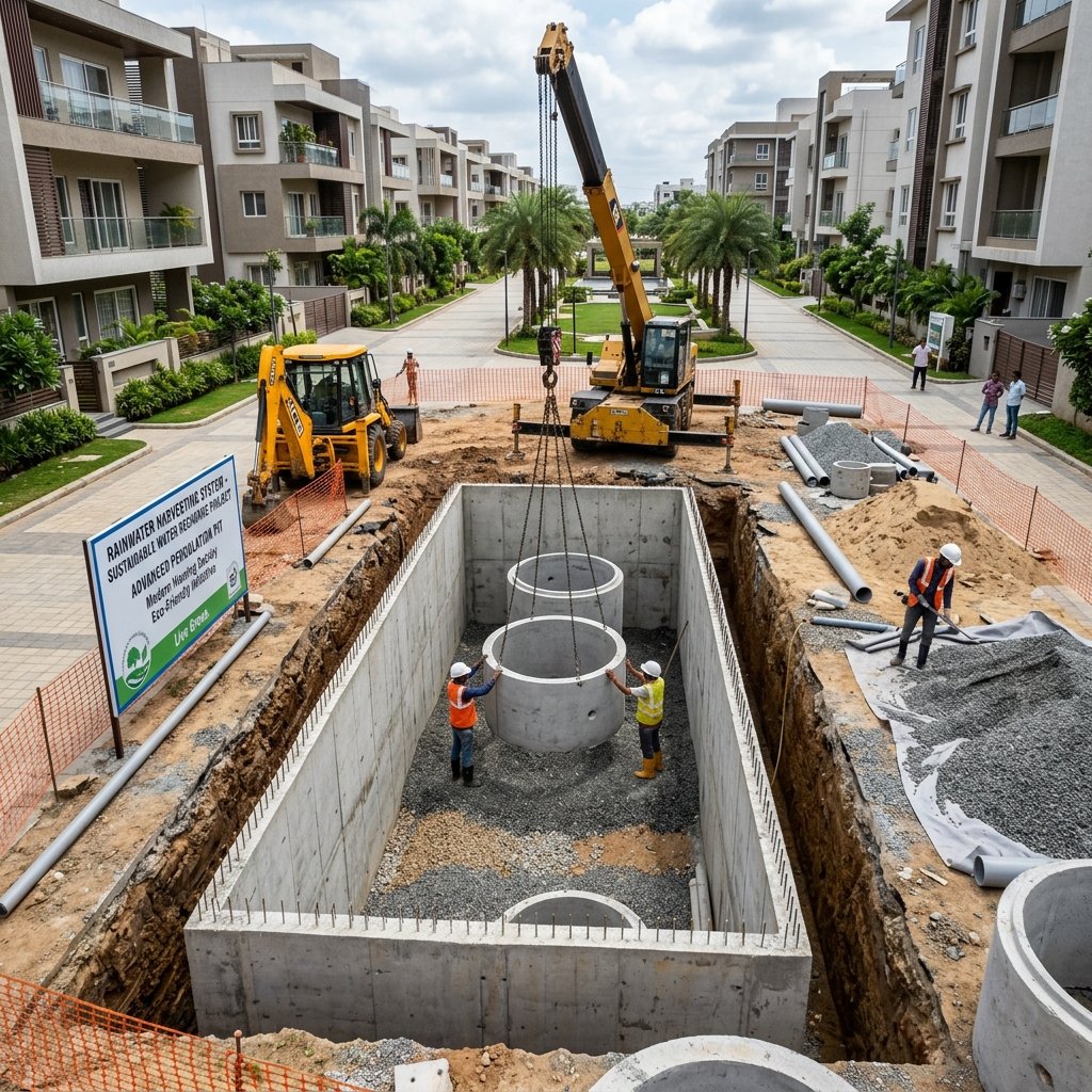 Underground Rain Water Recharge Pit